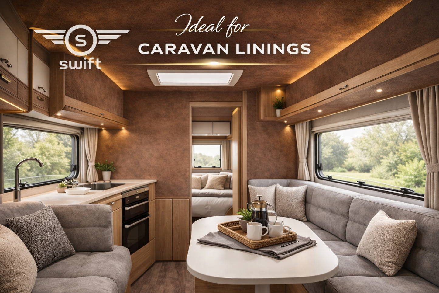 Premium Faux Suede Foam-Backed Automotive Headliner Fabric