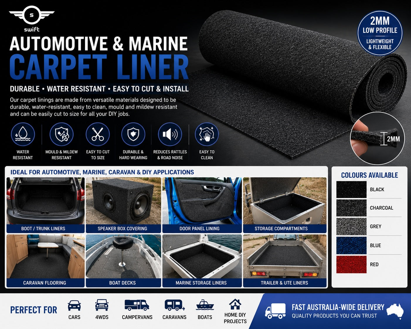 Auto and Marine Carpet Liner
