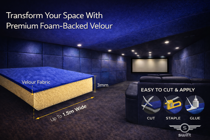 Premium Velour Foam-Backed Automotive Headliner Fabric