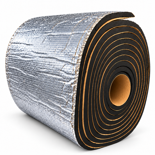 15mm Foil-Backed Foam Rubber Sound Deadener – Premium Noise & Heat Insulation — clean product view on white background